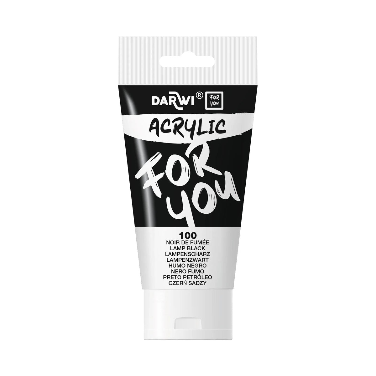 DARWI Acryl akrilfesték 75 ml – Fekete
