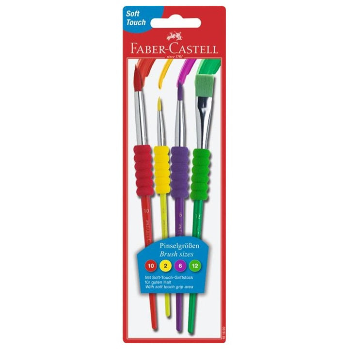 Ecset készlet Faber-Castell Soft / 4 részes