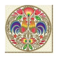 Eko decoupage szalvéta Lowicz Round Cutout Gold - 1db
