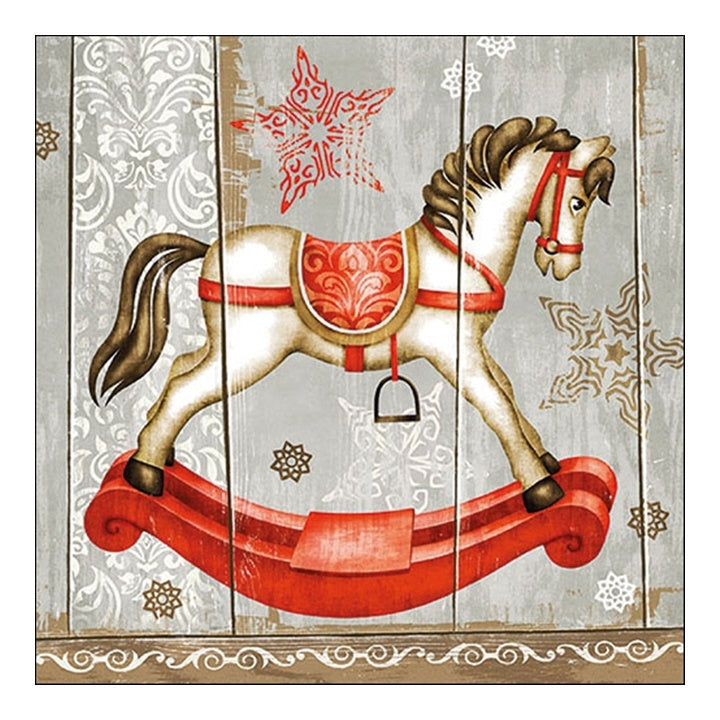 Eko decoupage szalvéta Rocking Horse - 1 db