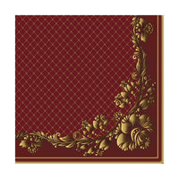 Eko Decoupage szalvéták Gold Frame and Net on Crimson - 1 db