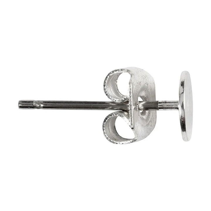 Ezüstözött fülbevaló 13 mm - 10 db (2)
