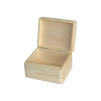 Fa dobozka fedéllel 16.2x13.2x9.5 cm