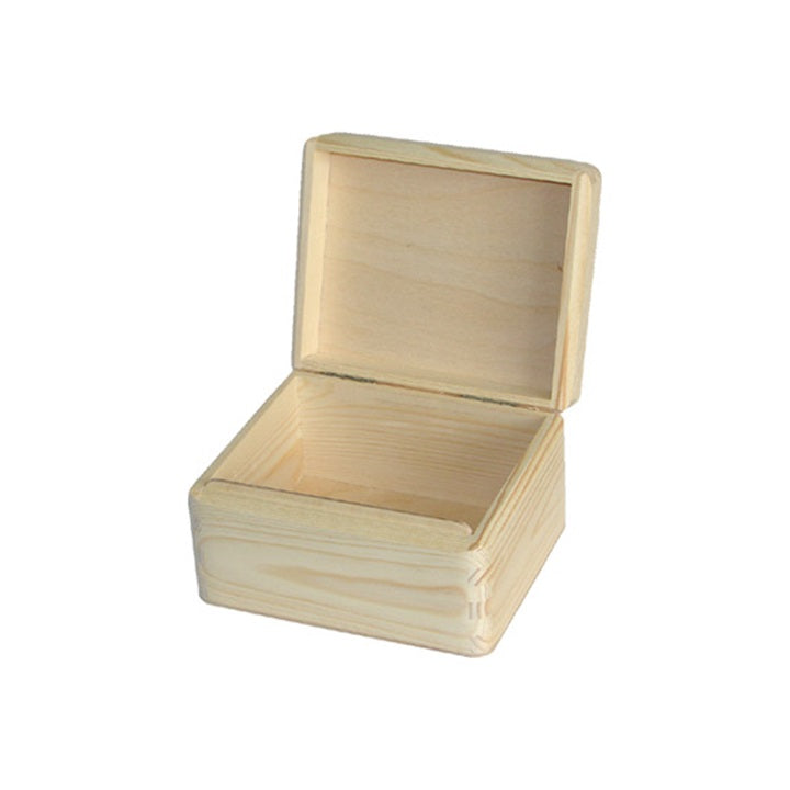 Fa dobozka fedéllel 16.2x13.2x9.5 cm