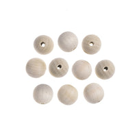 Fa gyöngyök 2,5 cm - 10 darabos csomag