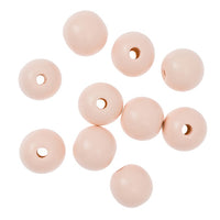 Fa gyöngyök 2,5 cm - 10 darabos csomag