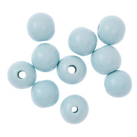 Fa gyöngyök 2,5 cm - 10 darabos csomag