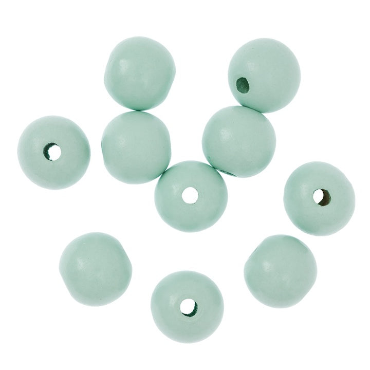 Fa gyöngyök 2,5 cm - 10 darabos csomag