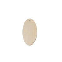 Fa termékek bizsu készítéshez - ovális 6 cm