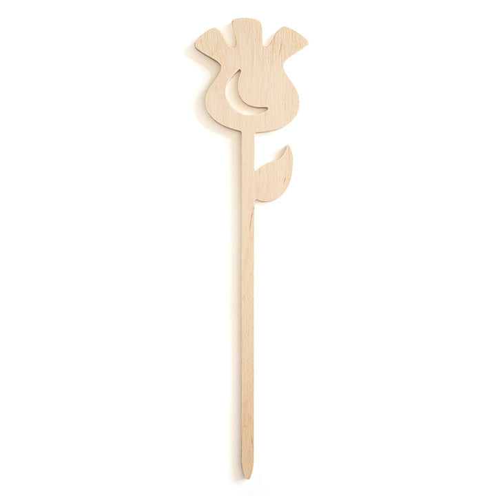 Fa TULIPÁN díszítőelem 28 cm