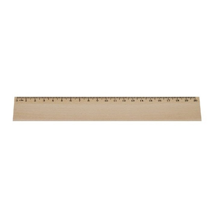 Fa vonalzó 20 cm