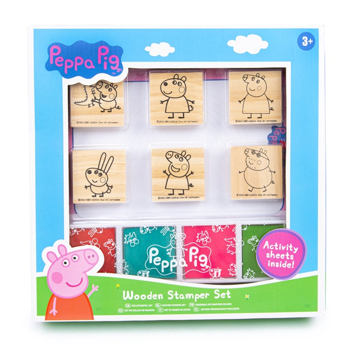 Fából készült bélyegzőkészlet PEPPA PIG (1)