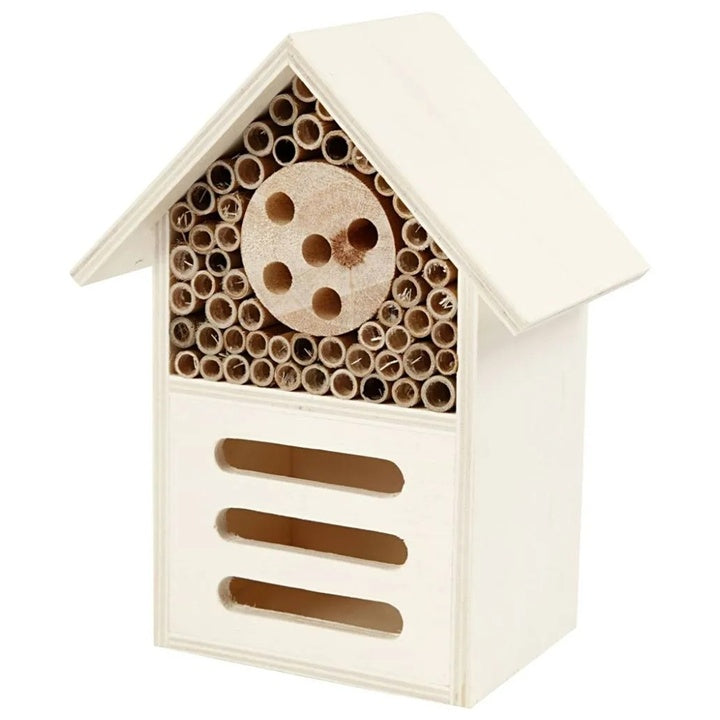 Fából készült rovar és pillangó hotel - 18 cm (1)