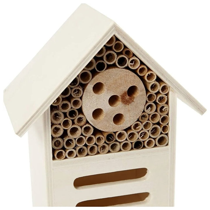 Fából készült rovar és pillangó hotel - 18 cm (2)