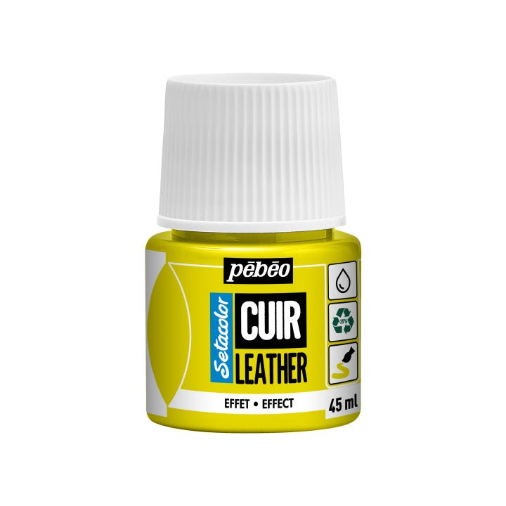 Bőrfesték Pebeo Setacolor effect 45 ml – fluoreszkáló sárga