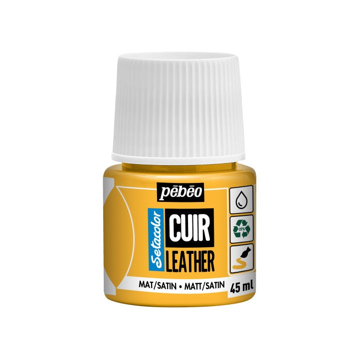 Bőrfesték Pebeo Setacolor matt/satin 45 ml – napraforgó sárga