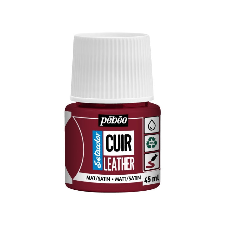 Bőrfesték Pebeo Setacolor matt/satin 45 ml – mélyvörös