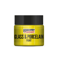 PENTART üveg és porcelánfesték- 30 ml – yellow