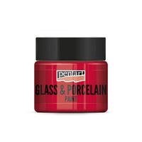 PENTART üveg és porcelánfesték- 30 ml – red
