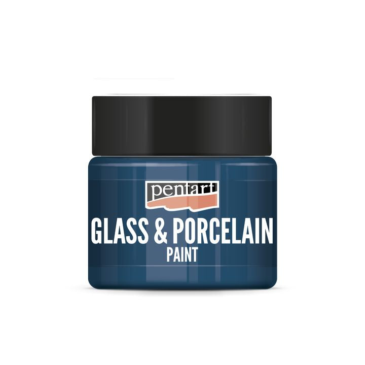 PENTART üveg és porcelánfesték- 30 ml – turquoise-blue