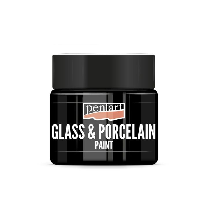 PENTART üveg és porcelánfesték- 30 ml – black