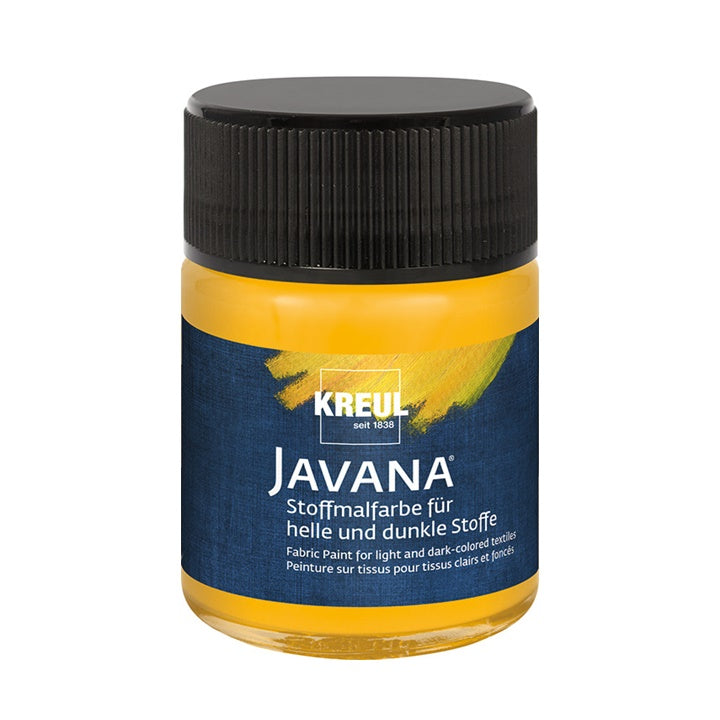 Textilfesték világos és sötét textilre JAVANA 50 ml – Golden Yellow