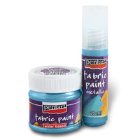 Metál textilfesték- 20 ml – metallic blue