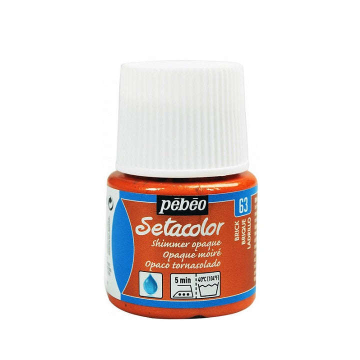 Textilfesték Pebeo Setacolor Opaque Shimmer [metalikus] 45 ml – Silver