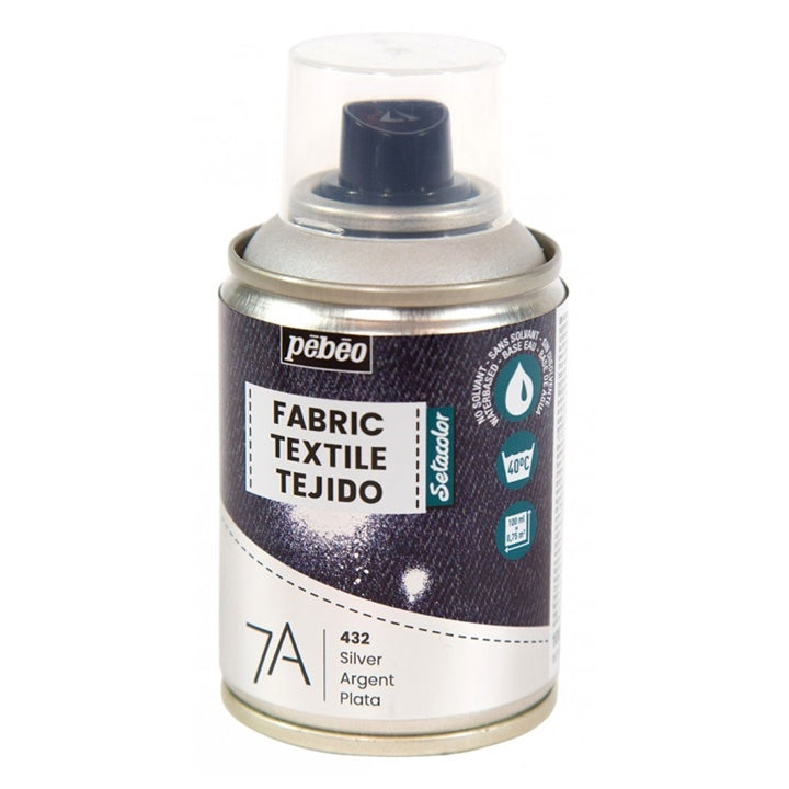 Textilfesték spray Pebeo 7A 100 ml – 432 Silver