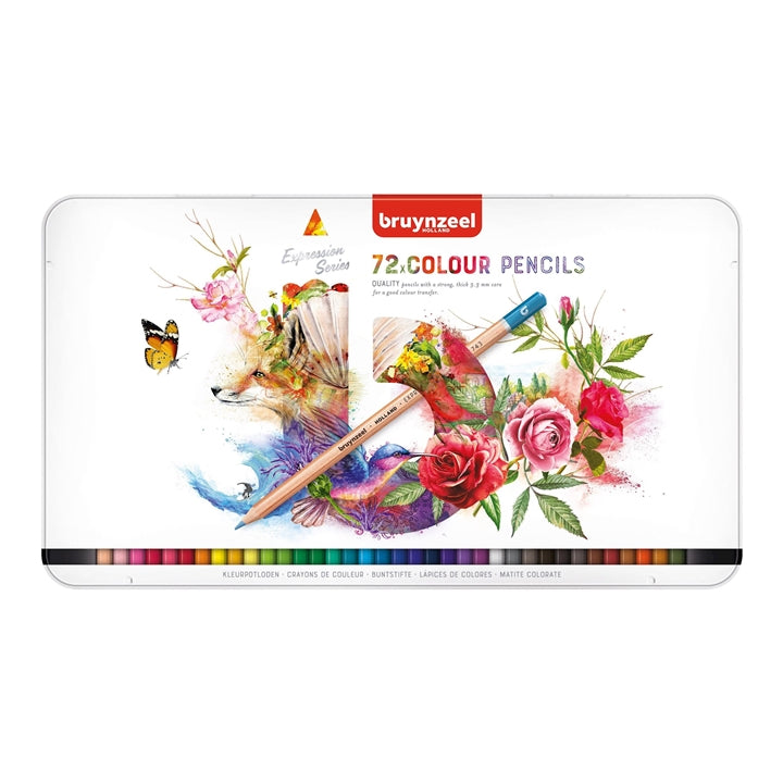 Bruynzeel Expression Series színes ceruzák fém dobozban – 72 db