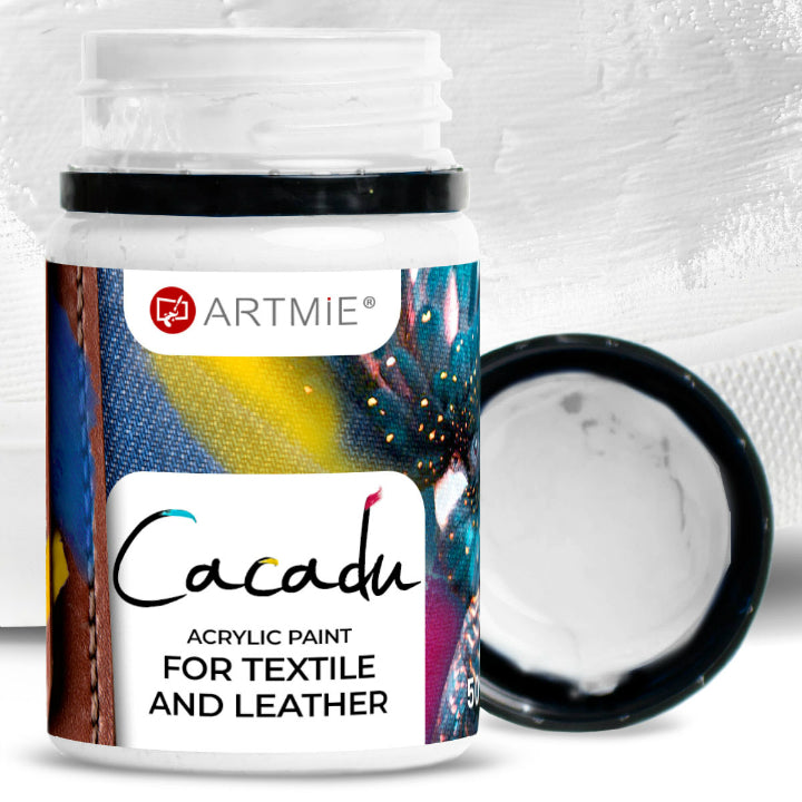 Festékek textíliákhoz és bőrhöz ARTMIE CACADU 50 ml – 1 fehér