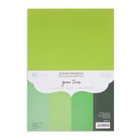 DP Craft színes papírok - 20 db – green tones