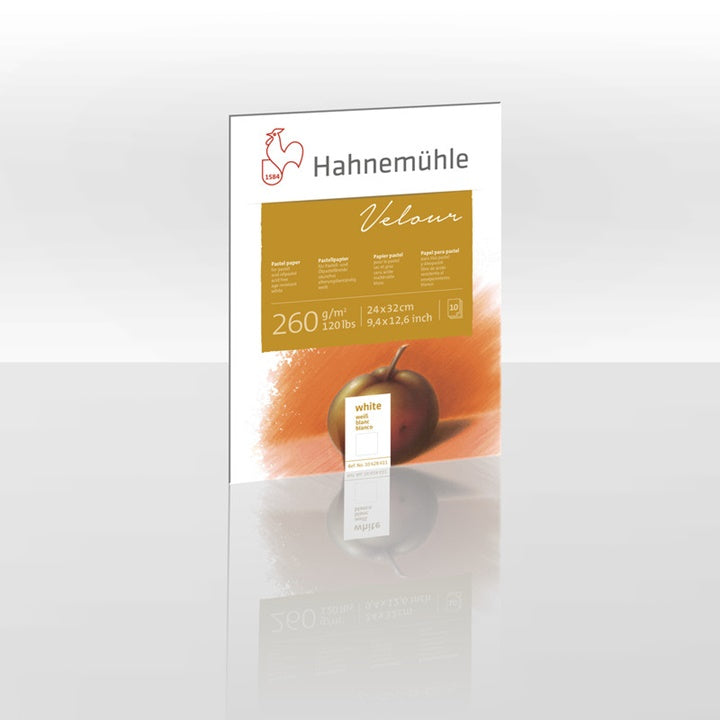 Fehér pasztellpapír tömb HAHNEMÜHLE VELOUR (1)