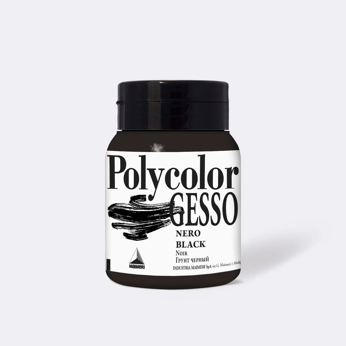 Fekete akril gesso Maimeri Polycolor 500 ml