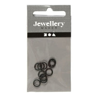 Fekete csatlakozó gyűrűk 7 mm x 1 mm - 50 db (1)