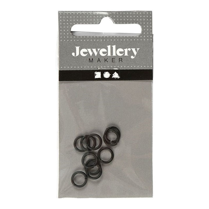 Fekete csatlakozó gyűrűk 7 mm x 1 mm - 50 db (1)