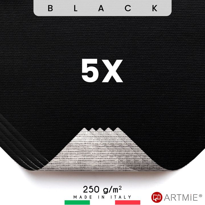 Fekete festővászon minták ARTMIE - 5 db (1)