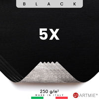 Fekete festővászon minták ARTMIE - 5 db (2)