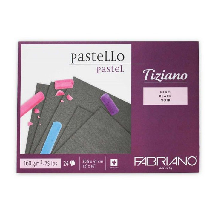 Fekete papírblokk a pasztellhez FABRIANO Tiziano (3)