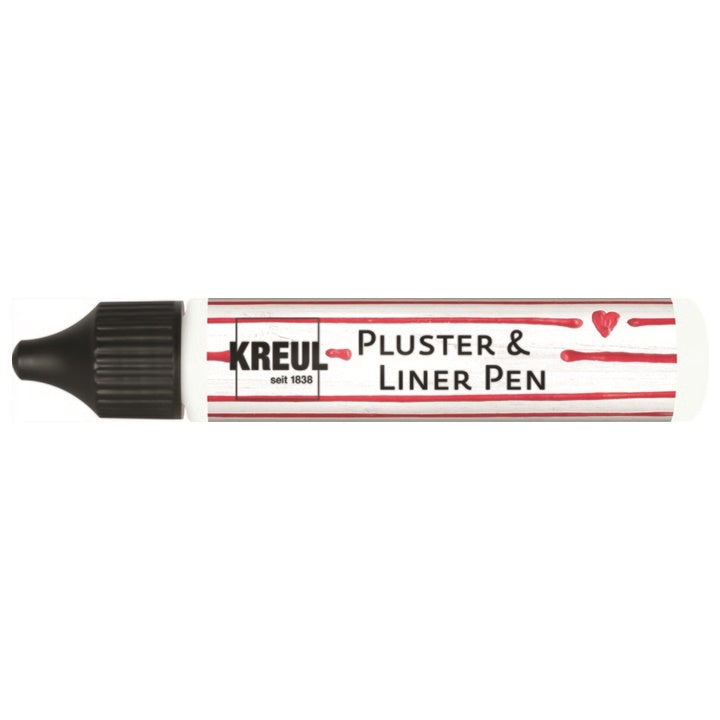 Felfúvódó toll PicTixx Pluster and LinerPen – White