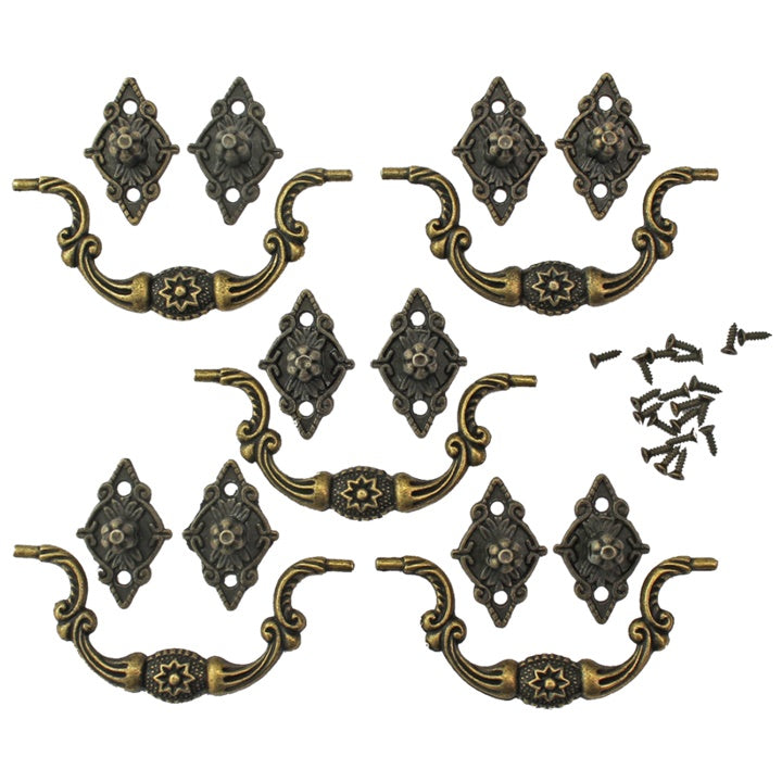 Fém fogantyú bronz színű 90x39 mm - 5 db (2)