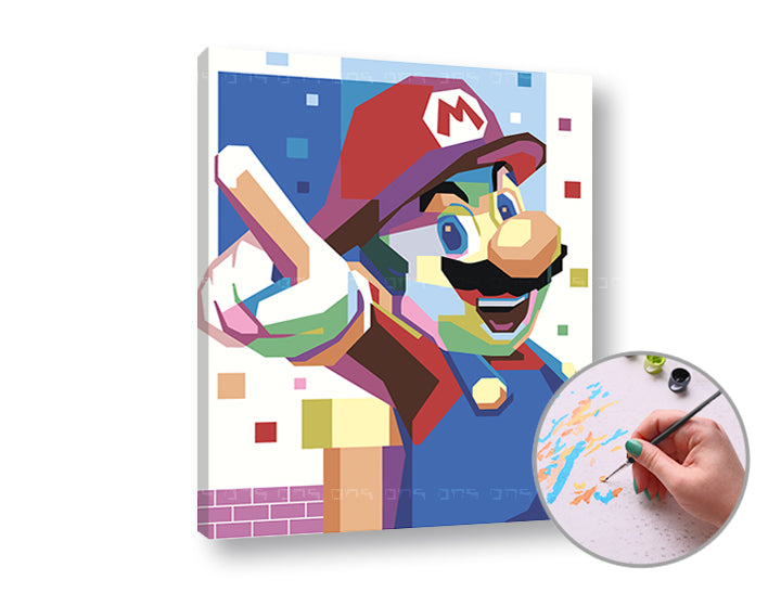 Festés a számok szerint SUPER MARIO (3)