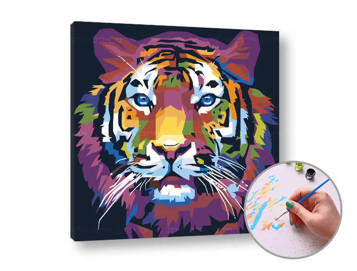 Festés a számok szerint TIGER JUNGLE (3)