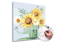 Festés szám szerint MARGARETS ÉS SUNflowers
