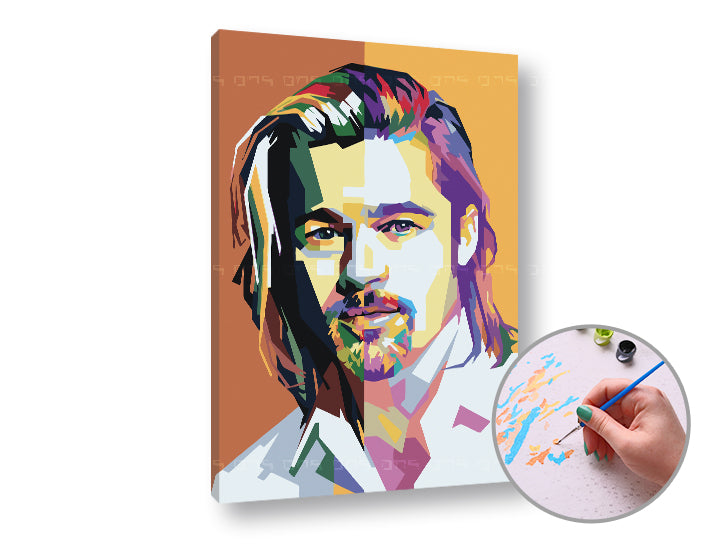 Festés számok szerint BRAD PITT (2)