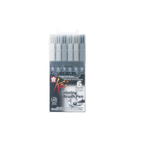 Filctollak Sakura Koi Coloring Brush Pen / 6 részes készlet