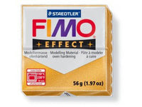 FIMO Effect modellező massza. hőkezelést igénylő - 56 g - Metál arany