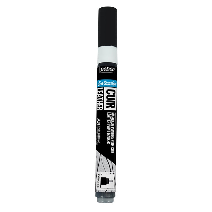 Bőrmarker Pebeo Setacolor extra fine – extrém fekete