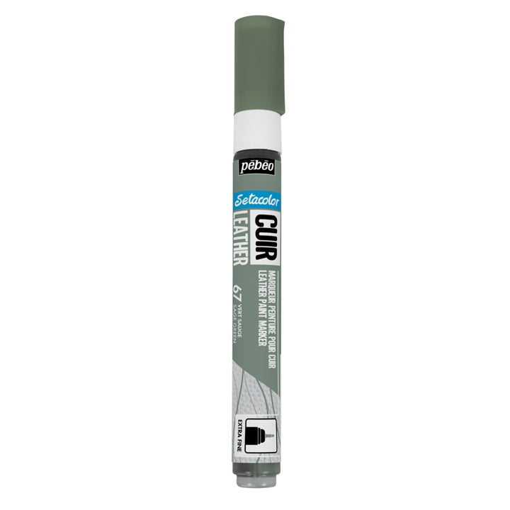 Bőrmarker Pebeo Setacolor extra fine – zsályazöld