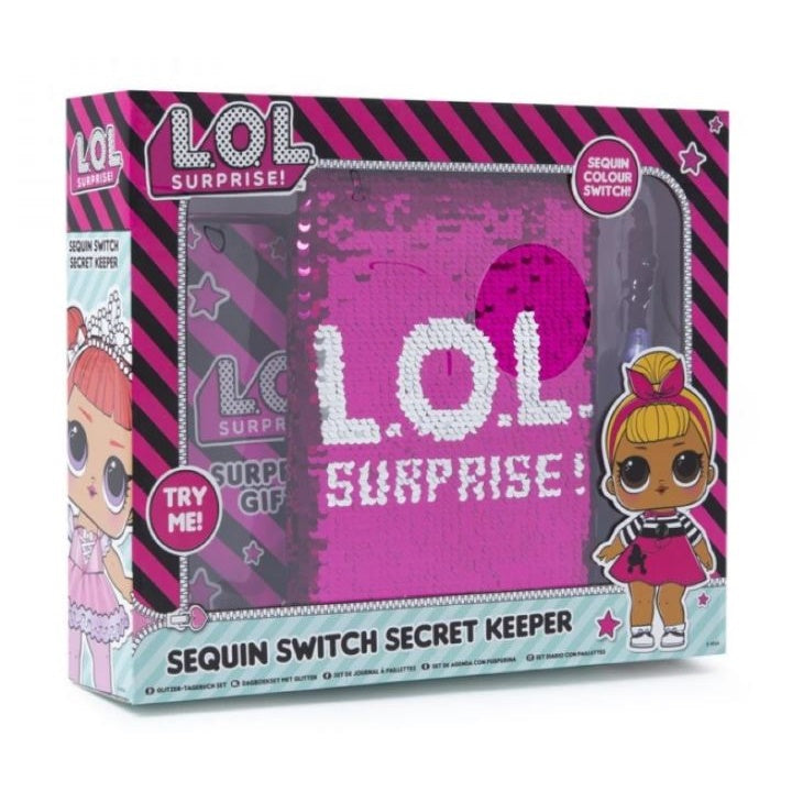 Flitteres jegyzetfüzet LOL surprise UV tollal
